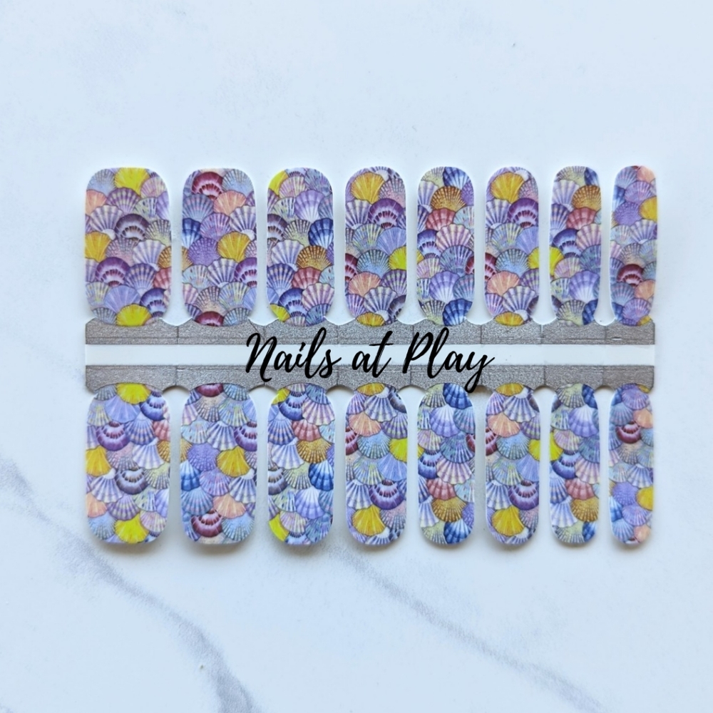 5 for $15 Nail Wraps- Sea Shell on the Sea Shore